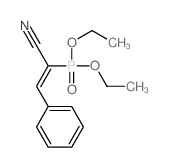 CAS 登录号：18896-73-6， (alpha-氰基苯乙烯基)膦酸二乙酯