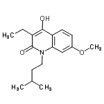 CAS#: 18904-41-1, 3-Ethyl-4-Hydroxy-7-Methoxy-1-(3-Methylbutyl)-2(1H)-Quinolinone