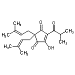 CAS#: 1891-34-5, 4-Hydroxy-5-Isobutyryl-2,2-Bis(3-Methyl-2-Buten-1-Yl)-4-Cyclopentene-1,3-Dione