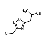 CAS 登录号：189130-85-6， 3-(氯甲基)-5-异丁基-1,2,4-恶二唑