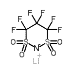 CAS#: 189217-62-7, Lithium 4,4,5,5,6,6-Hexafluoro-1,3,2-Dithiazinan-2-Ide 1,1,3,3-Tetraoxide