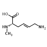 CAS 登录号：189368-76-1， (2S,4E)-6-氨基-2-(甲基氨基)-4-己烯酸