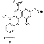 CAS#: 189746-15-4, 2,6-Dimethoxy-4-Methyl-8-Nitro-5-[3-(Trifluoromethyl)Phenoxy]Quinoline