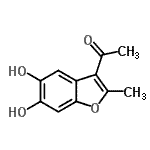 CAS#: 189828-67-9, 1-(5,6-Dihydroxy-2-Methyl-1-Benzofuran-3-Yl)Ethanone