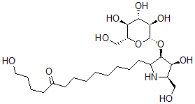 CAS#: 190317-46-5, 1-Hydroxy-13-[(3R,4S,5R)-4-Hydroxy-5-(Hydroxymethyl)-3-[(2R,3R,4S,5S,6R)-3,4,5-Trihydroxy-6-(Hydroxymethyl)Oxan-2-Yl]Oxypyrrolidin-2-Yl]Tridecan-5-One