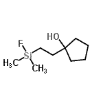 CAS 登录号：190381-12-5， 1-{2-[氟(二甲基)硅烷基]乙基}环戊醇