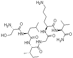 CAS 登录号：190383-13-2， L-丝氨酰-L-亮氨酰-L-异亮氨酰甘氨酰-L-赖氨酰-L-缬氨酰胺