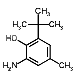 CAS#: 19059-89-3, 2-Amino-4-Methyl-6-(2-Methyl-2-Propanyl)Phenol