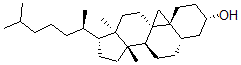 CAS 登录号：1912-66-9， 14-甲基-9beta,19-环-5alpha-胆甾烷-3beta-醇