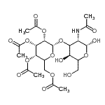CAS 登录号：191532-23-7， 2-乙酰氨基-2-脱氧-3-O-[(5Xi)-2,3,4,6-四-O-乙酰基-alpha-L-核-己糖吡喃糖苷]-beta-D-苏-吡喃己糖
