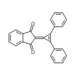 CAS 登录号：19164-54-6， 2-(2,3-二苯基-2-环丙烯-1-亚基)-1H-茚-1,3(2H)-二酮