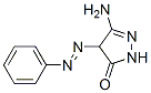 CAS 登录号：19197-14-9， 5-氨基-2,4-二氢-4-(苯基偶氮)-3H-吡唑-3-酮