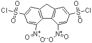 CAS#: 192208-57-4, 4,5-Dinitro-9H-Fluorene-2,7-Disulfonyl Dichloride
