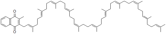 CAS#: 19228-10-5, 2-Methyl-3-[(2E,6E,10E,14E,18E,22E,26E,30E,34E,38E)-3,7,11,15,19,23,27,31,35,39,43-Undecamethyl-2,6,10,14,18,22,26,30,34,38,42-Tetratetracontaundecenyl]-1,4-Naphthalenedione