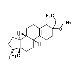 CAS 登录号：19257-34-2， 3,3-二甲氧基雌甾-5(10)-烯-17-酮