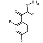 CAS 登录号：192862-12-7， 1-(2,4-二氟苯基)-2-氟-2-(甲硫基)乙酮