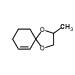 CAS 登录号：193077-50-8， 2-甲基-1,4-二氧杂螺[4.5]癸-6-烯
