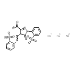 CAS#: 1934-25-4, Trisodium 5-Oxo-1-(2-Sulfonatophenyl)-4-(2-Sulfonatophenyl)Azo-4H-Pyrazole-3-Carboxylate