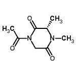 CAS 登录号：193686-32-7， (3S)-1-乙酰基-3,4-二甲基-2,5-哌嗪二酮