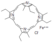 CAS 登录号：19413-49-1， 本氯血红素