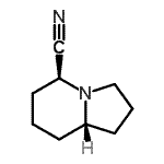 CAS 登录号：194141-77-0， (5S,8aS)-1,2,3,5,6,7,8,8A-八氢吲嗪-5-甲腈
