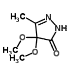 CAS#: 194279-53-3, 4,4-Dimethoxy-5-Methyl-2,4-Dihydro-3H-Pyrazol-3-One