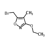 CAS 登录号：194286-80-1， 5-(溴甲基)-3-乙氧基-4-甲基-1,2-恶唑