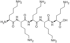 CAS 登录号:19431-21-1, N2-(N2-(N2-(N2-L-赖氨酰-L-赖氨酰)-L-赖氨酰)-L-赖氨酰)-L-赖氨酸