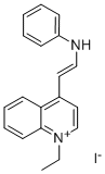 CAS 登录号：19487-71-9， 1-乙基-4-[2-(苯基氨基)乙烯基]-喹啉鎓碘化物(1:1)