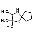 CAS#: 195259-31-5, 2,2,3-Trimethyl-1-Thia-4-Azaspiro[4.4]Nonane