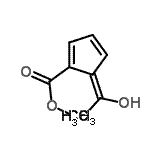 CAS 登录号：195446-46-9， 甲基(5E)-5-(1-羟基乙亚基)环戊二烯并-1,3-二烯-1-羧酸酯