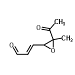 CAS 登录号：195991-47-0， (2E)-3-(3-乙酰基-3-甲基-2-环氧乙烷基)丙烯醛