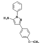 CAS 登录号：19652-13-2， 3-(4-甲氧基苯基)-1-苯基-1H-吡唑-5-胺