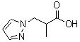 CAS 登录号：197094-12-5， 2-甲基-3-(1H-吡唑-1-基)丙酸