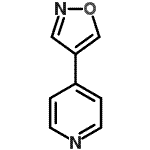 CAS 登录号：197251-70-0， 4-(1,2-恶唑-4-基)吡啶