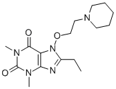 CAS 登录号：19729-84-1， 8-乙基-7-(2-哌啶乙氧基)-茶碱