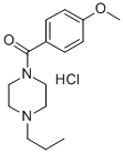 CAS 登录号:19729-89-6, 1-(对茴香酰基)-4-丙基哌嗪盐酸盐