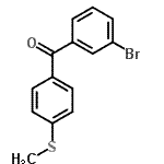 CAS 登录号：197439-23-9， (3-溴苯基)[4-(甲硫基)苯基]甲酮