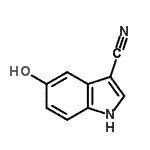 CAS#: 197512-21-3, 5-Hydroxy-1H-Indole-3-Carbonitrile