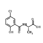CAS 登录号：197517-40-1， N-(5-氯-2-羟基苯甲酰基)-L-丙氨酸