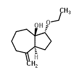 CAS 登录号：197715-76-7， (3R,3aR,8aS)-3-乙氧基-8-亚甲基辛氢-3A(1H)-薁并l