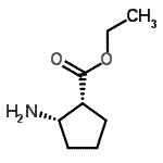 CAS 登录号：197916-36-2， 乙基(1R,2S)-2-氨基环戊烷羧酸酯