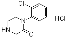 CAS 登录号：197967-66-1， 1-(2-氯苯基)-2-哌嗪酮盐酸盐(1:1)