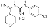 CAS 登录号:19803-81-7, N-((4-氯苯基)脒基)-4-吗啉甲脒盐酸盐