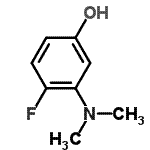 CAS 登录号：198139-37-6， 3-(二甲基氨基)-4-氟苯酚