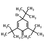 CAS 登录号：1988-75-6， 4-溴-2,4,6-三(2-甲基-2-丙基)-2,5-环己二烯-1-酮