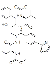 CAS#: 198904-05-1, Methyl N-[(2S)-1-[[(2S,3S)-3-Hydroxy-4-[[[(2S)-2-(Methoxycarbonylamino)-3-Methylbutanoyl]Amino]-[[4-(1,3-Thiazol-2-Yl)Phenyl]Methyl]Amino]-1-Phenylbutan-2-Yl]Amino]-3-Methyl-1-Oxobutan-2-Yl]Carbamate