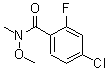 CAS 登录号：198967-23-6， 4-氯-2-氟-N-甲氧基-N-甲基苯甲酰胺