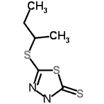 CAS 登录号：19921-51-8， 5-(仲-丁基硫基)-1,3,4-噻二唑-2(3H)-硫酮