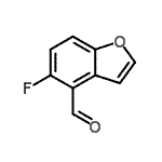 CAS#: 199391-70-3, 5-Fluoro-1-Benzofuran-4-Carbaldehyde